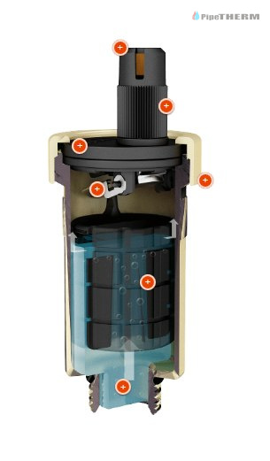 AFRISO Odpowietrznik automatyczny, pionowy, G3/8", z zaworem stopowym R1/2", niklowany (7773551) AFRISO Odpowietrznik automatyczny, pionowy, G3/8", z zaworem stopowym R1/2", niklowany (7773551)