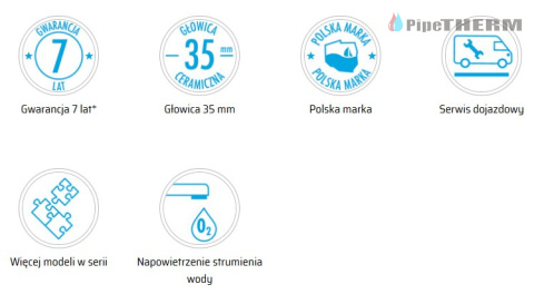 DEANTE Bateria umywalkowa stojąca z ruchomą wylewką CHABER (BGC 026M) DEANTE Bateria umywalkowa stojąca z ruchomą wylewką CHABER (BGC 026M)
